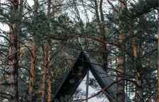 №5 | A-Frame с одной спальней и очагом на террасе