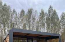 Четырёхместный Домик-студия с кухней с панорамным видом